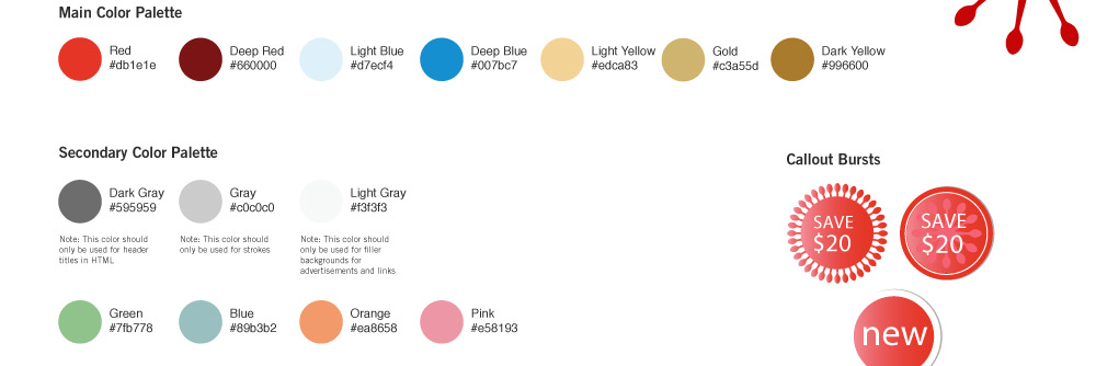 BettyCrocker style guide assets