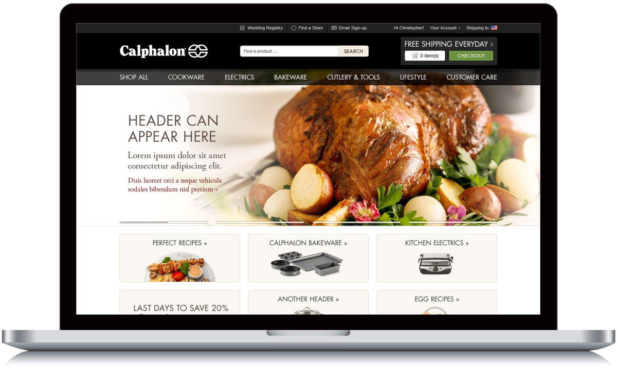 Calphalon Store Homepage