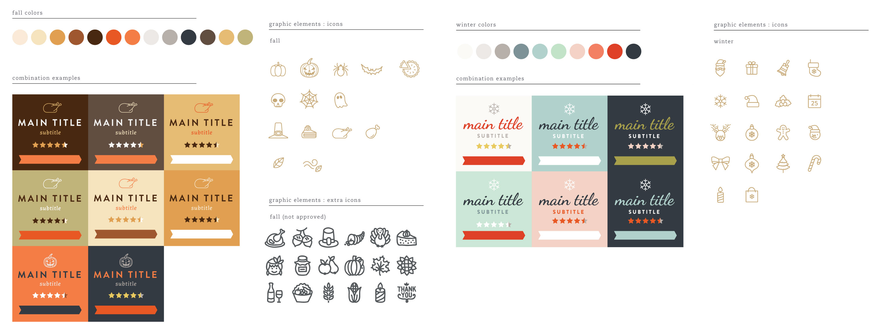 Cooking.com holiday styleguide assets