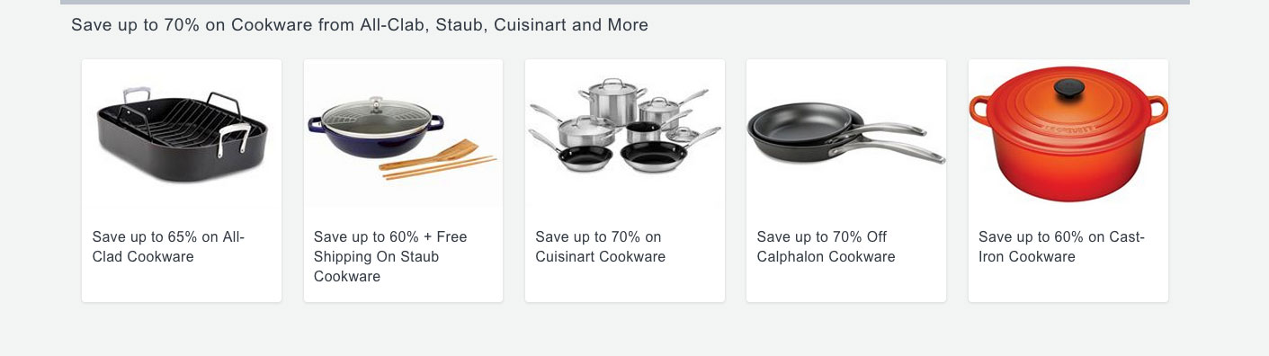 Cooking.com Shopping Homepage
