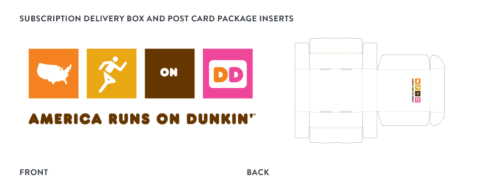 Dunkin' Donuts Print Samples