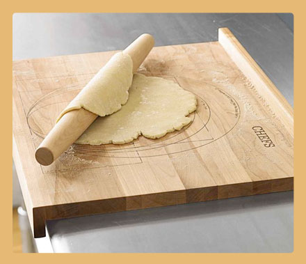 Size-Marked Pastry Board