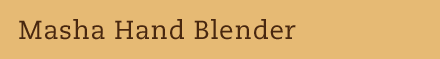 Masha Hand Blender