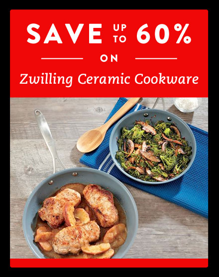 Save up to 60% on Zwilling Ceramic Cookware
