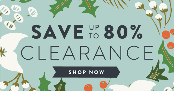 Save up to 80% on Clearance