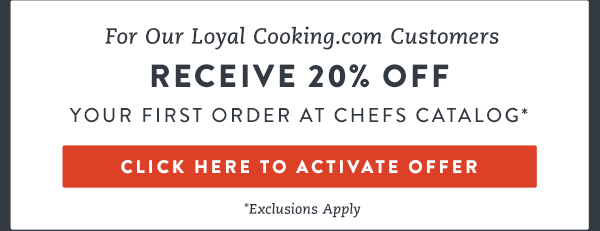 Receive 20% Off Your First Order at Chefs Catalog