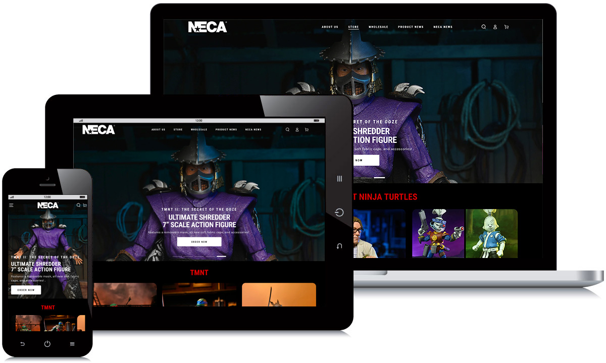 NECA Website - Responsive Web Design