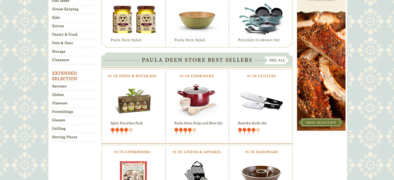 PaulaDeen style guide assets