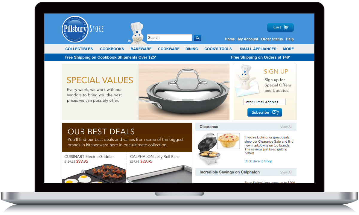 Pillsbury Store Department Page