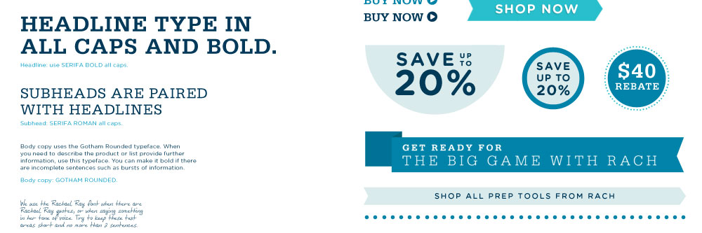 RachaelRay style guide assets