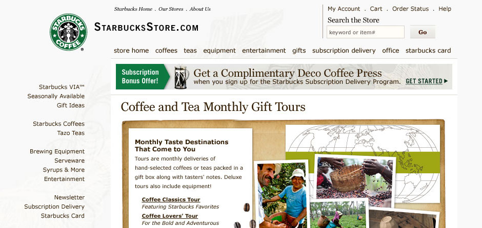 Starbucks Store Coffee Tours