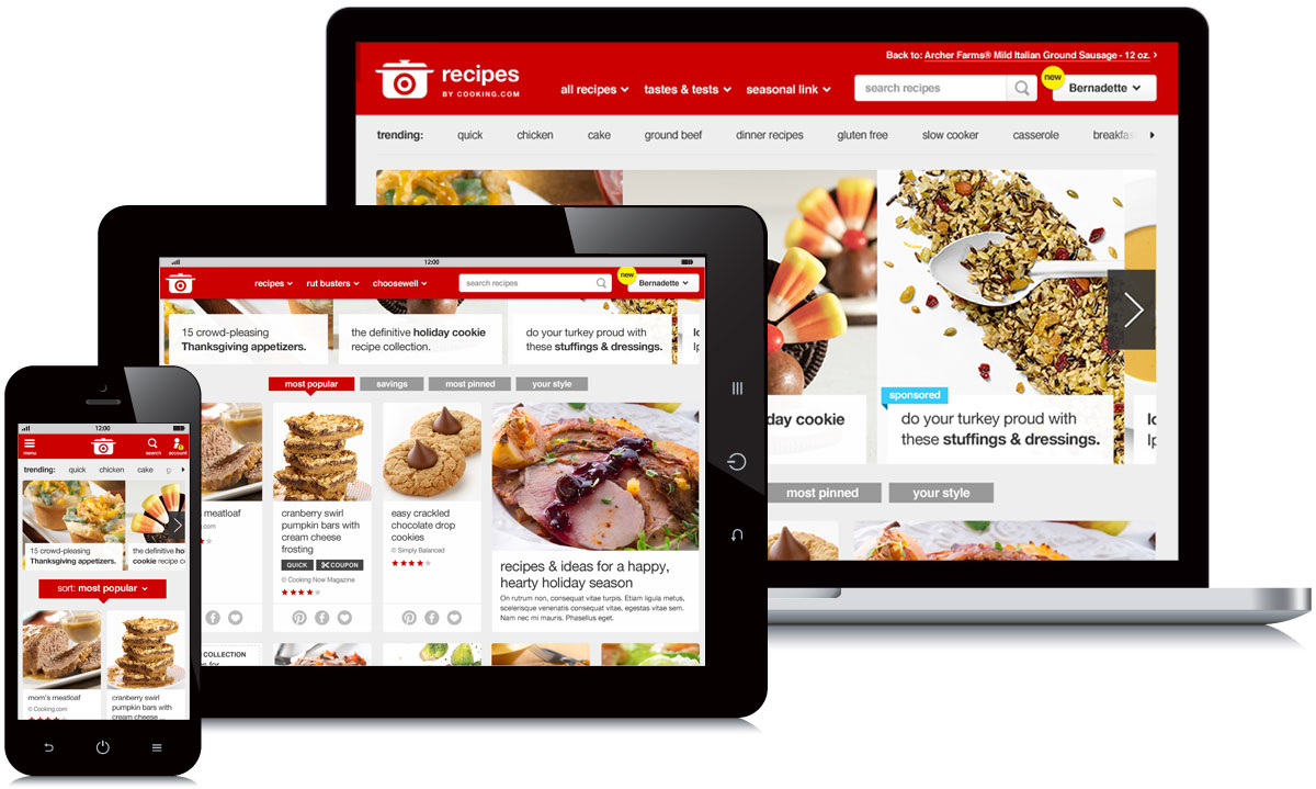 Target Recipes Responsive